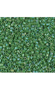 Miyuki delica beads 10/0 - Opaque green ab DBM-163
